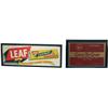 Image 1 : Lot Of 2 Chewing Gum Signs In Frames: