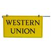 Image 2 : "Western Union" Double Sided Outdoor Porcelain Sign