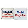 Image 1 : Lot Of 2 "Mobil" Porcelain Signs: