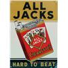 Image 1 : All Jack's Cigarettes Tin Sign,