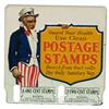 Image 1 : Postage Stamps Vending Machine Embossed Tin Sign