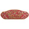 Image 1 : "Ladies Kindly Do Your Soliciting Discreetly" Wood Pain