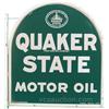 Image 2 : Quaker State Motor Oil Double Sided Flange Procelain Si