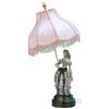 Image 1 : Early Electric Table Top Victorian Lady Figural Lamp