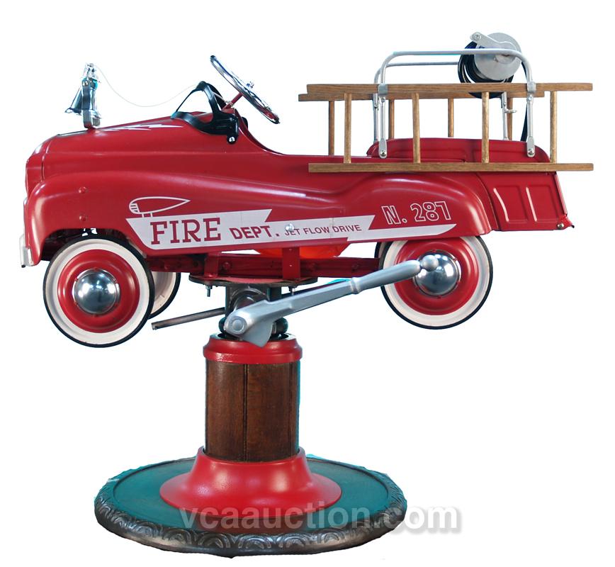 Fire Truck Pedal Car Product By Burns Novelty & Toy Co.