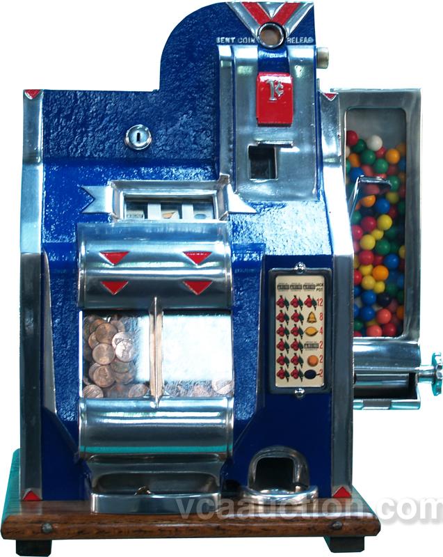 1 Cent Mills QT Slot Machine w/ Side Vendor