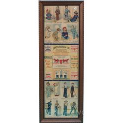 Levi-Strauss Double Sided Folding Trade Card,