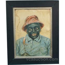 Old Black Americana Moveable Wind-Up Print,