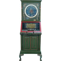 Early 1 Cent Floor Model "Electricity Is Life" Shock Ma