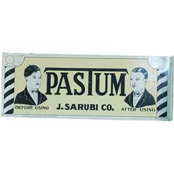 Pastum J. Sarubi Co. Double Sided Flange Tin Sign -