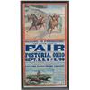 Image 1 : 1890 Fostoria OHIO "Fair" Colored Broadside,