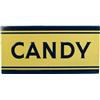 Image 1 : Large Outdoor "Candy" Embossed Tin Sign - 48" x 24"