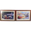 Image 1 : Lot Of 2 Signed Dave Snyder 1950's Scene Prints: