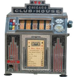 1 Cent Chicago Club-House Aluminum 5-Reel Trade Stimula