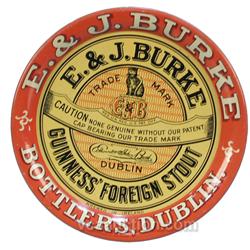 E. & J. Burke Bottlers Dublin Tin Tip Tray,