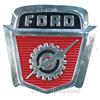 Image 1 : "Ford" Die-Cut Embossed Heavy Aluminum Sign - 20" x 20"