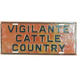 "Vigilante Cattle Country" c1930's/40's Embossed Tin Li