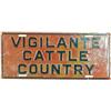 Image 1 : "Vigilante Cattle Country" c1930's/40's Embossed Tin Li