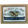 Image 1 : D.G. Yuengling & Son Porter Ales Reverse Glass Sign,