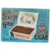 Image 1 : The Devilish Good 5 Cent Cigar Embossed Tin Sign