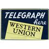 Image 2 : Western Union Double Sided Porcelain Sign