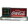 Image 1 : Drink Coca Cola Countertop Metal & Glass Light-Up Sign