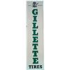 Image 1 : Gillette Tires Embossed Self-Framed Tin Sign,