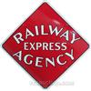 Image 1 : Large Railway Express Agency Porcelain Sign