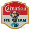 Image 2 : Carnation Ice Cream Double Sided Die-Cut Tin Sign