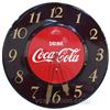 Image 1 : Drink Coca Cola Round A-T Electric Clock Model AC-400 b