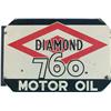 Image 2 : Diamond Motor Oil "760" Double Sided Porcelain Sign