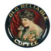 Image 1 : Old Reliable Coffee Tin Tip Tray,