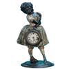 Image 1 : Antique Cast-Iron Mantle "Topsy" Figure Clock