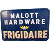 Image 1 : Large Frigidaire - Mallot Hardware Embossed Tin Sign
