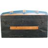 Image 1 : Antique Metal & Wood Trunk - 32" x 15" x 18"