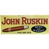 Image 1 : John Ruskin Cigars Embossed Tin Sign
