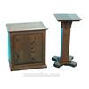 Image 1 : Lot Of 2 Wooden Slot Machine Stands:
