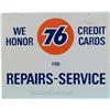 Image 1 : Union 76 For Repairs - Service Double Sided Tin Sign