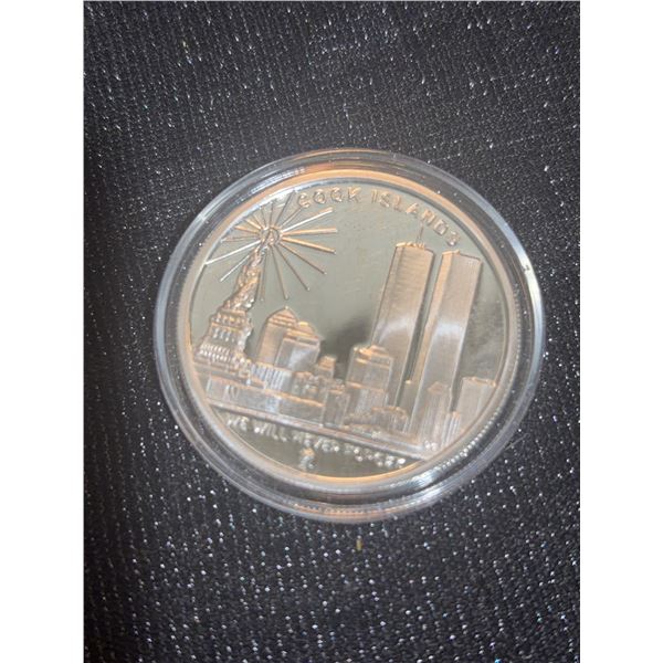 Cook Islands One Dollar Coin Set, Freedom Tower 2009, Twin Towers, Let Freedom Ring