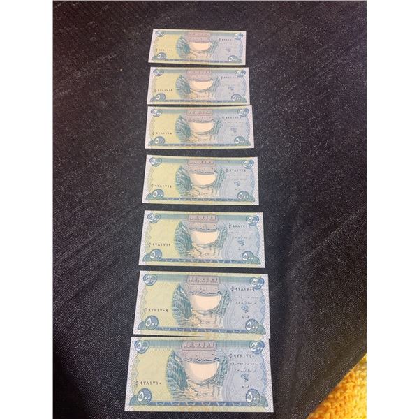 Iraqi Dinar Banknotes 200, 250, and 25000 Notes With Certificate of Authenticity