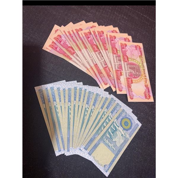 20,000 Iraqi Dinar Banknotes and 10,000 Iraqi Dinar Banknotes With Certificate of Authenticity