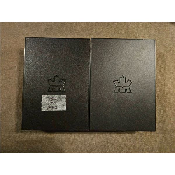 Royal Canadian Mint 1992 and 1993 Proof Coin Sets in Leather Cases