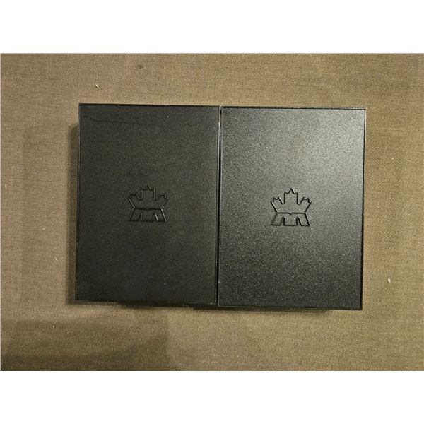 1991 and 1990 Royal Canadian Mint Proof Coin Sets with Original Cases and COAs