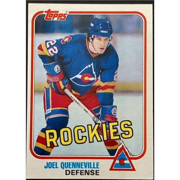 1981-82 TOPPS JOEL QUENNEVILLE