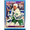 Image 1 : 1991-92 SCORE GEOFF SANDERSON ROOKIE CARD