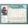 Image 2 : 2001 TOPPS FRANK THOMAS (HOF)