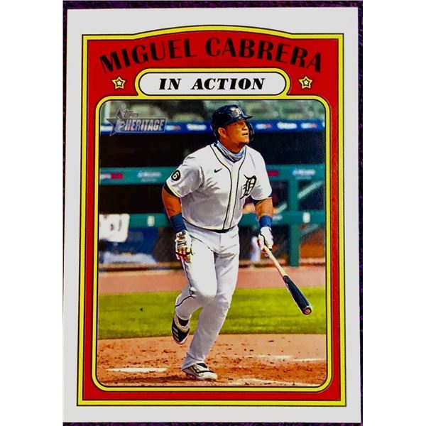 2021 TOPPS HERITAGE MIGUEL CABRERA