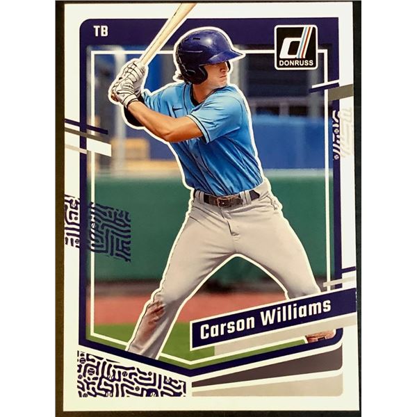 2023 DONRUSS CARSON WILLIAMS ROOKIE CARD