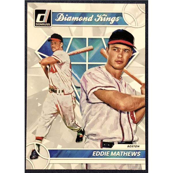 2023 DONRUSS DIAMOND KING EDDIE MATHEWS
