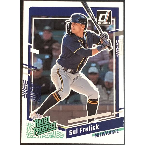 2023 DONRUSS SAL FRELICK ROOKIE CARD